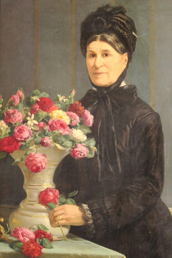 Ritratto di signora con fiori